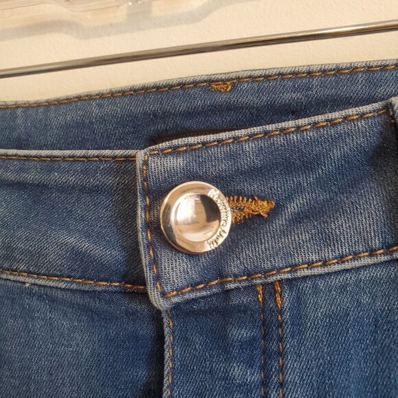 Massimo Dutti 2 Skinny Jeans‎ embroidered High Rise Boho Bohemian NWOT - Picture 6 of 9